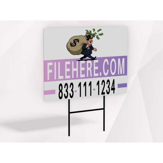 Done-For-You Yard Sign – Swap Color & Phone in Seconds